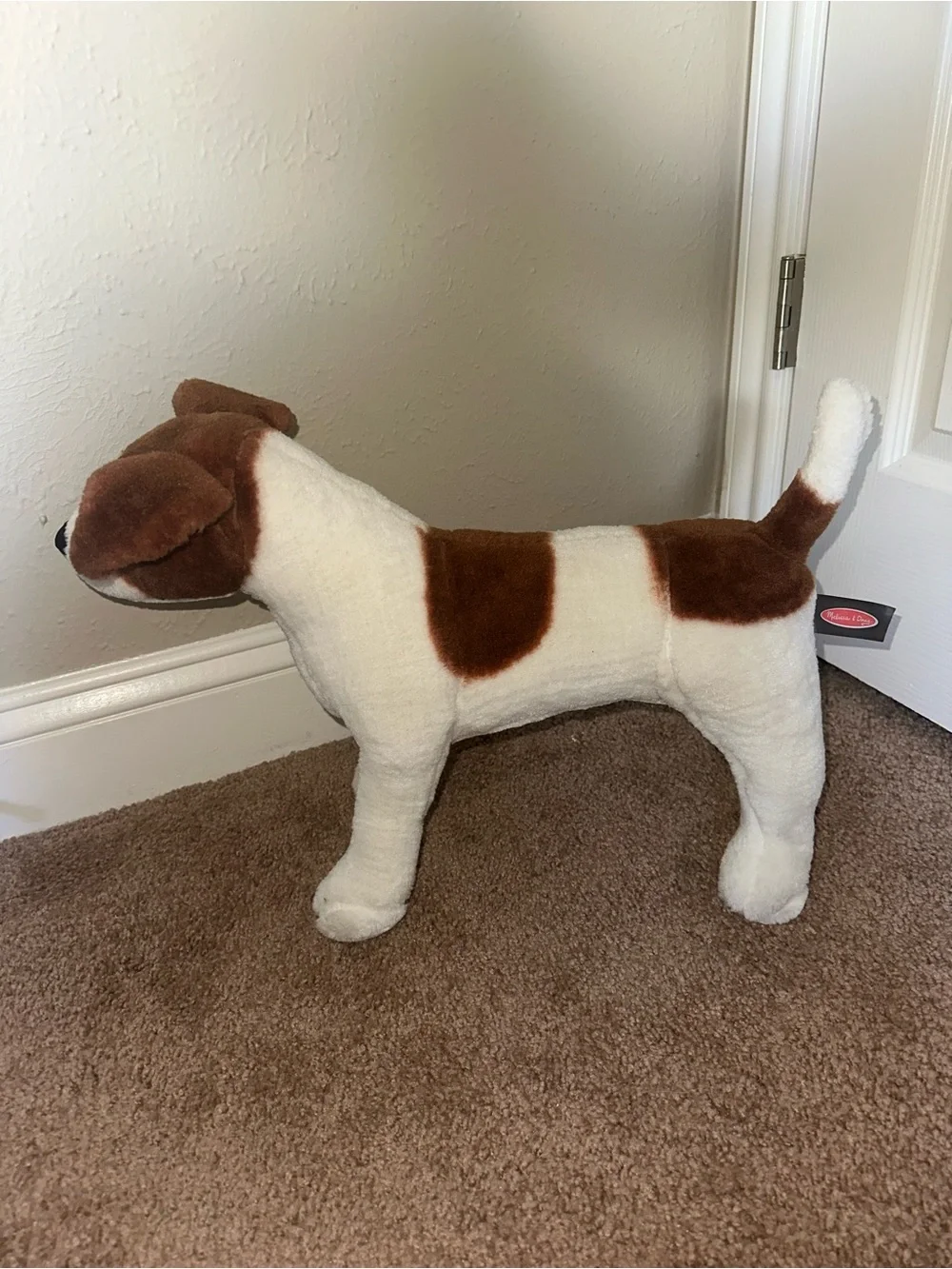 Jack Russel Plush Brown & White Dog Stuffed Animal - Melissa and Doug